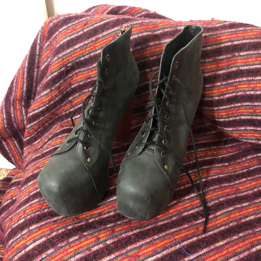 Jeffrey Campbell Black Litas *DAMAGED but wearable